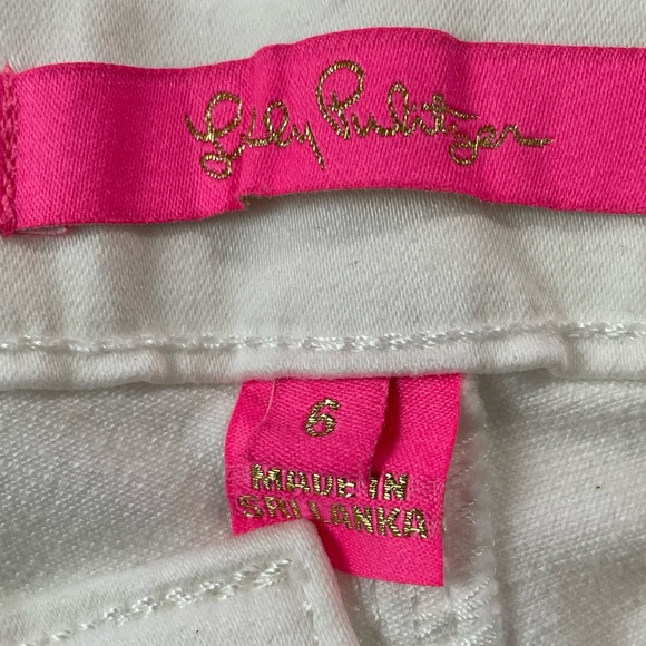 Lilly Pulitzer White Jeans Size 6 - Picture 15 of 16
